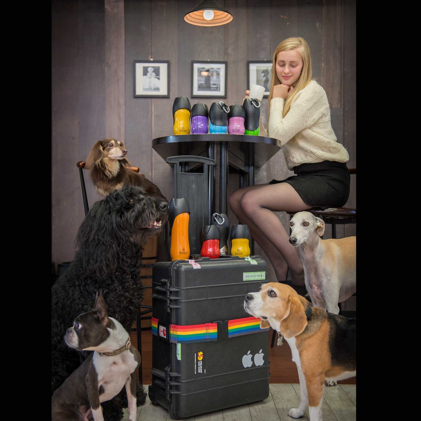 ループ ペット用水筒 ステンレスボトルS