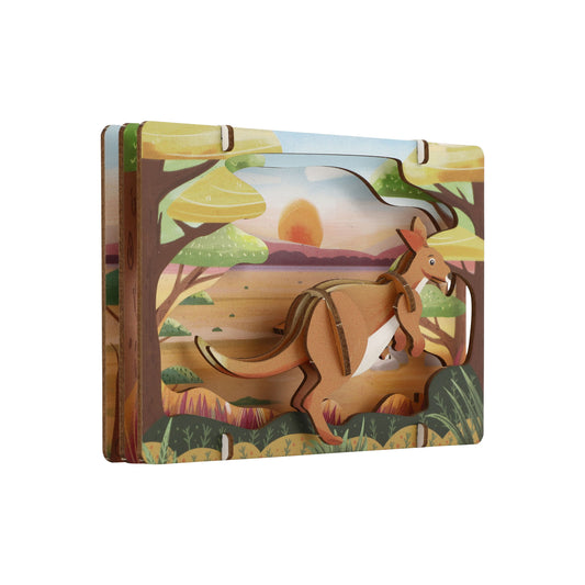 アプリクス 3Dシアターパズル カンガルー