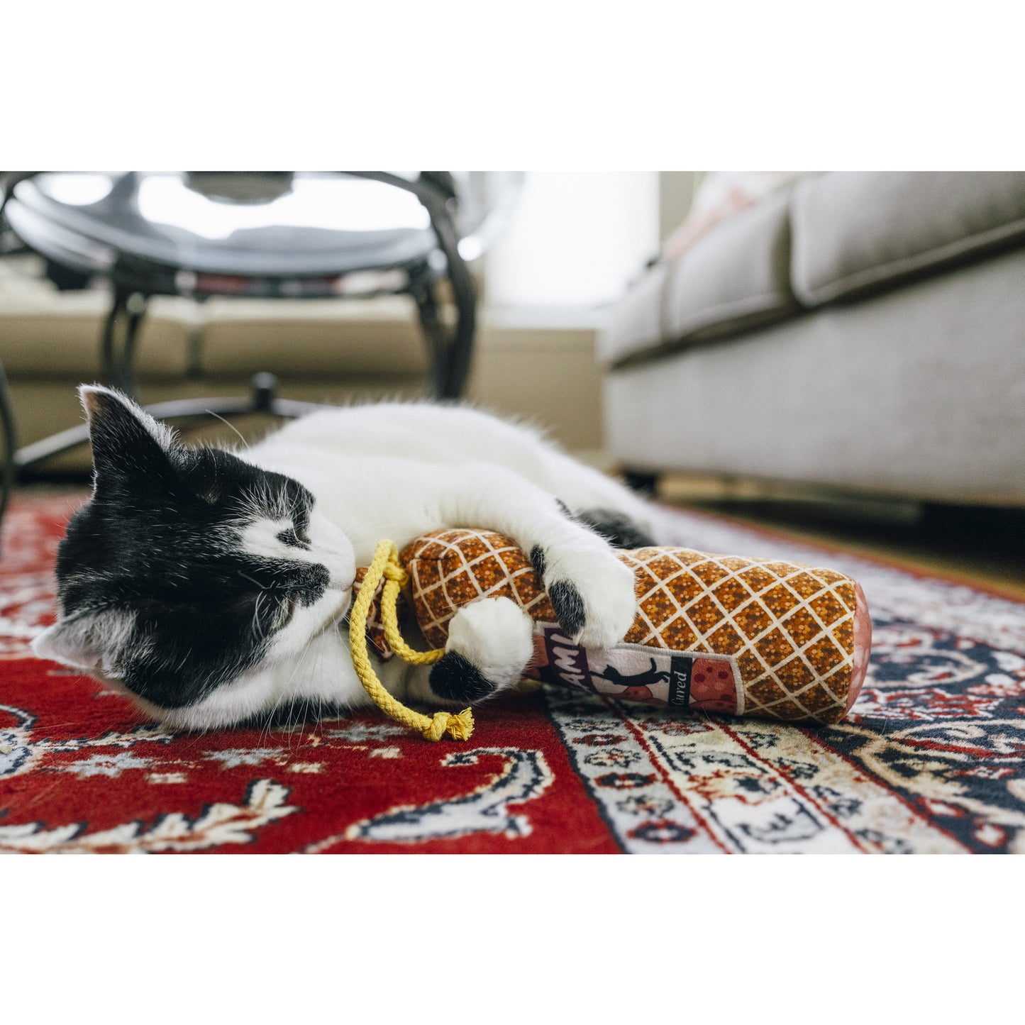 プレイ 猫用おもちゃ フィーラインフレンジー サラミ