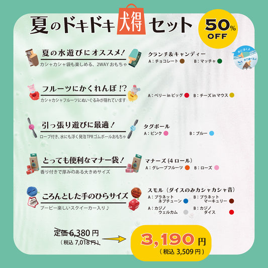 ルークラン 犬用おもちゃ 夏のドキドキ犬得セット Aセット