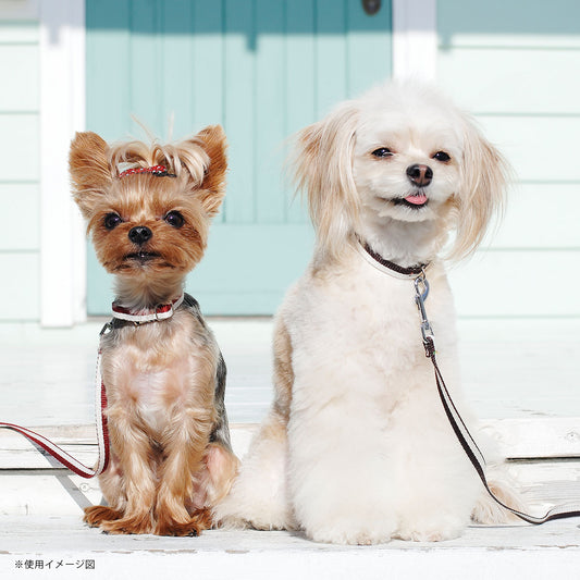 レマタンコカン 犬用首輪 シンプルストライプ(グレー)XS