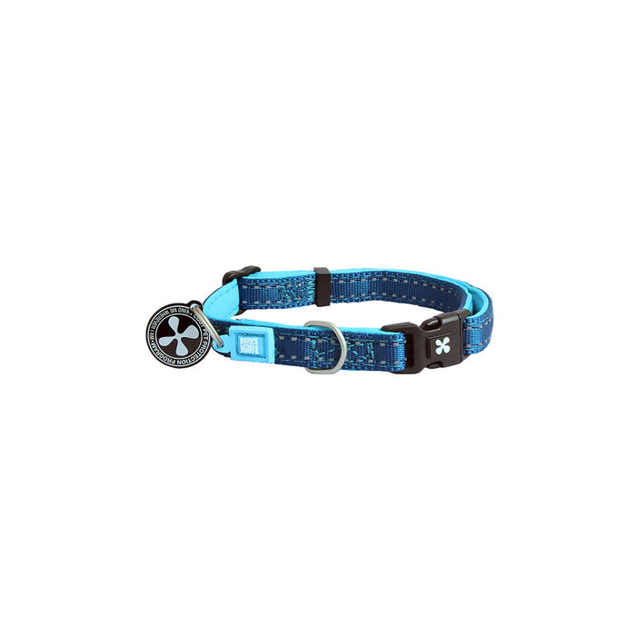 マックスアンドモーリー　犬用首輪　スマートIDタグ／反射材付き　ブルー