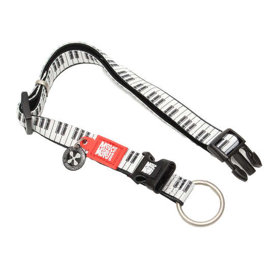 マックスアンドモーリー 犬用首輪 スマートIDタグ付き ピアノ