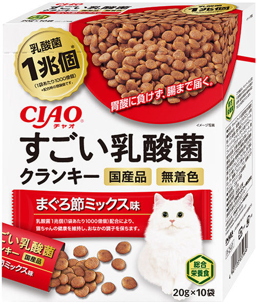 CIAO すごい乳酸菌クランキー まぐろ節ミックス味 20g×10袋
