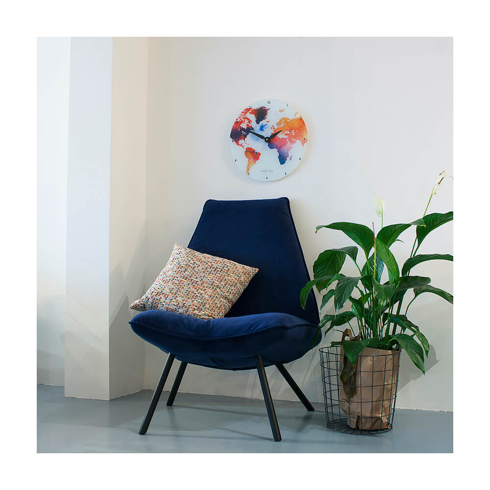 ネクスタイム 掛け時計 カラフルワールド