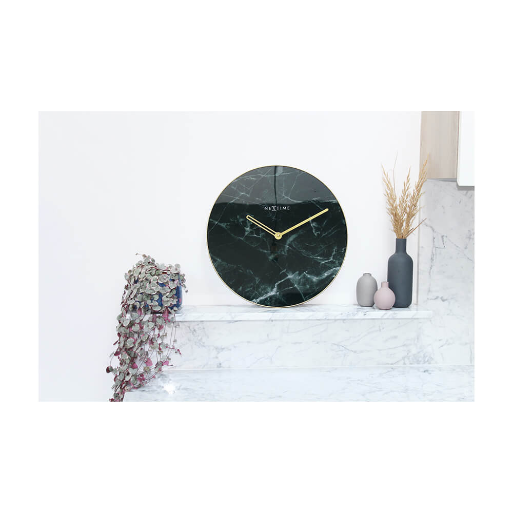 ネクスタイム 掛け時計 マーブル ブラック
