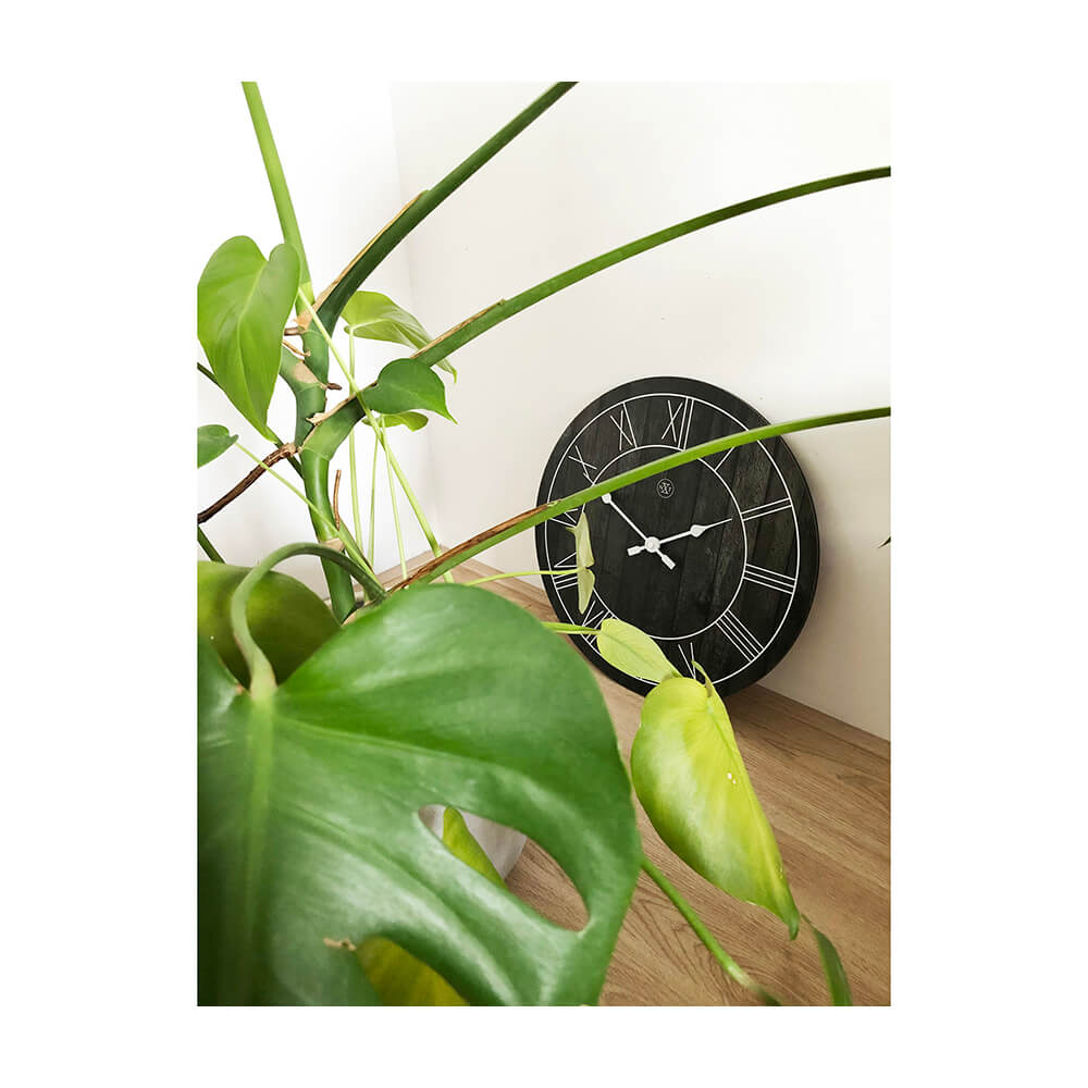 ネクスタイム 掛け時計 ポール ブラック