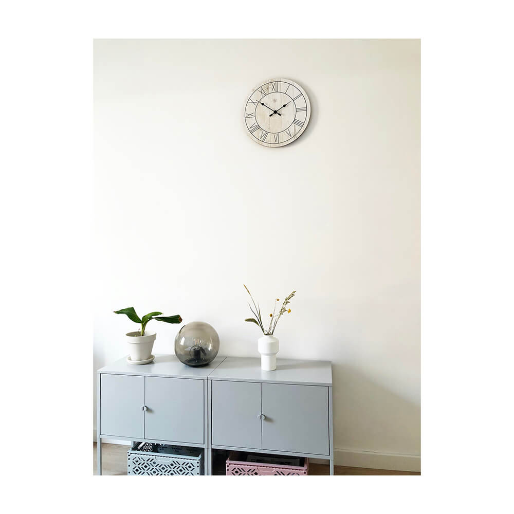 ネクスタイム 掛け時計 ポール ホワイト