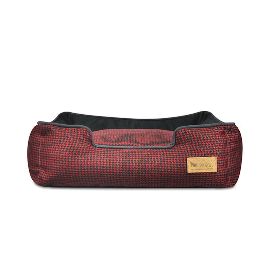 プレイ ラウンジベッド(オリジナルコレクション) ハウンドトゥース(レッド)M