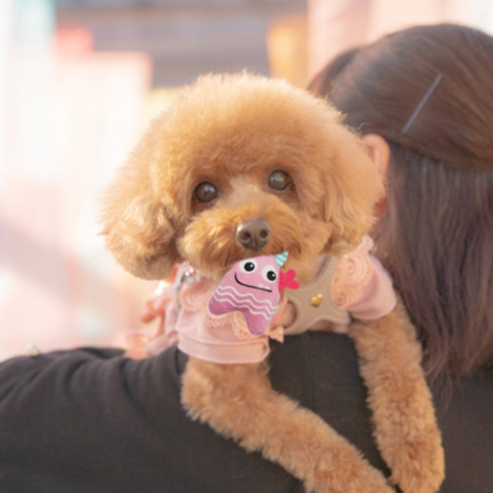 ループ　犬用おもちゃ　スモル　カラフルモンスター　ピンク