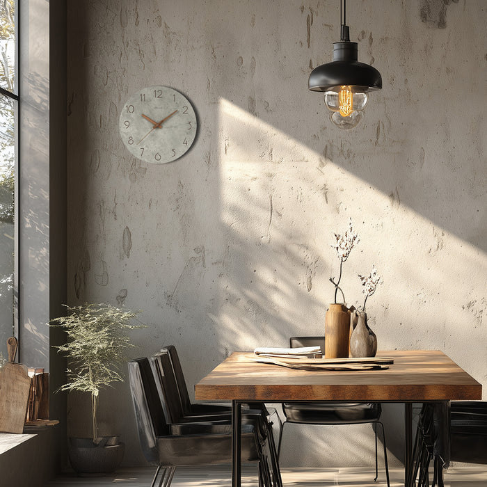 アプリクス　ウォールクロック　ロックストーン　アッシュ