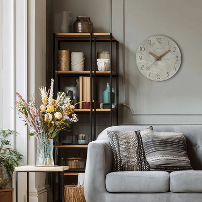 アプリクス　ウォールクロック　ロックストーン　アッシュ