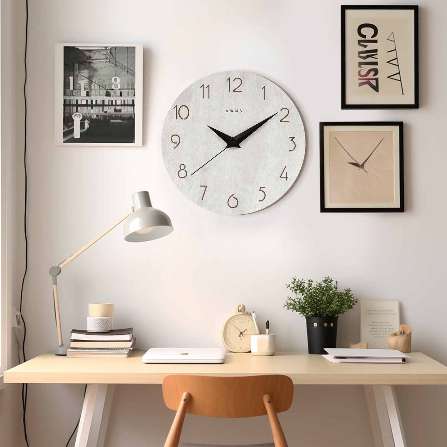 アプリクス　ウォールクロック　ロックストーン　パール