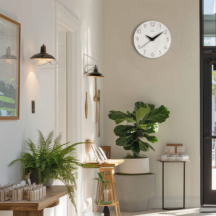 アプリクス　ウォールクロック　ロックストーン　パール