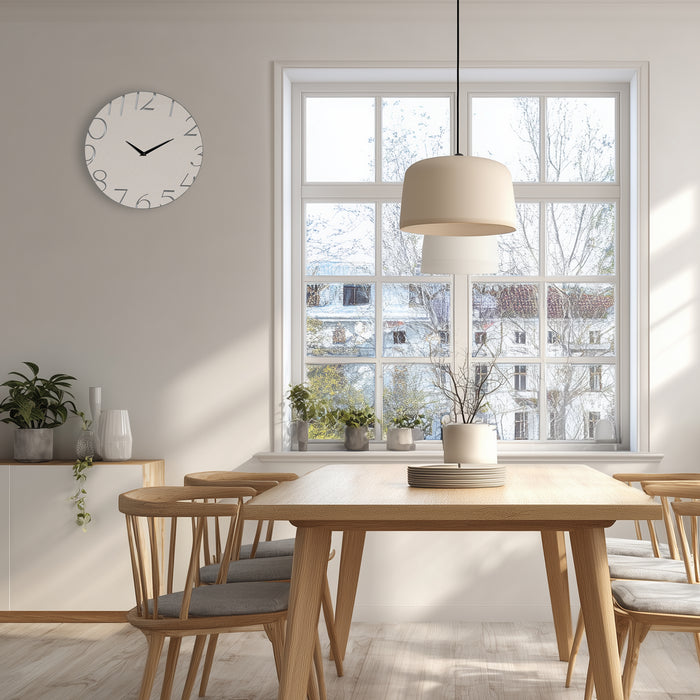 アプリクス　ウォールクロック　ラウンドミラー