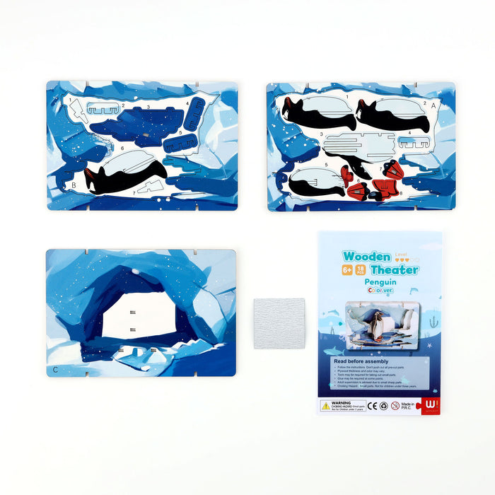 アプリクス　3Dシアターパズル　ペンギン