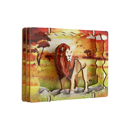 アプリクス　3Dシアターパズル　ライオン