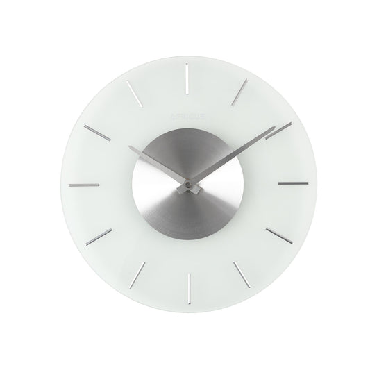 アプリクス　ウォールクロック　フロスト シルバー