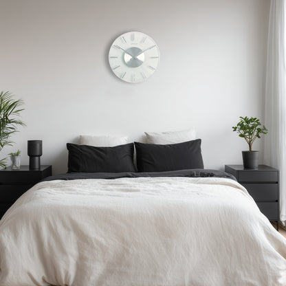 アプリクス　ウォールクロック　フロスト シルバー