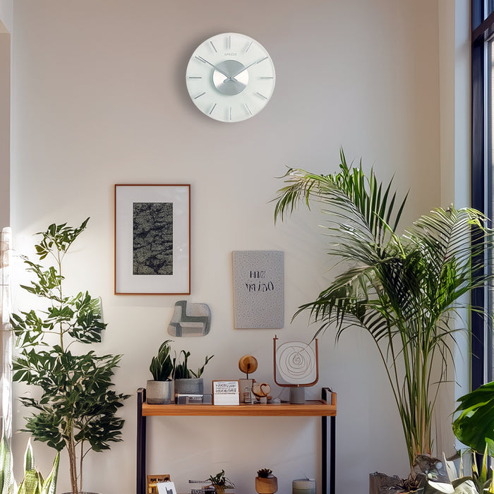 アプリクス　ウォールクロック　フロスト シルバー