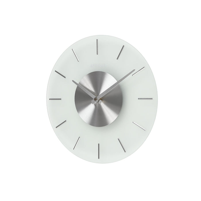 アプリクス　ウォールクロック　フロスト シルバー