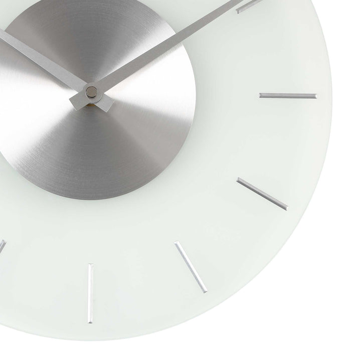 アプリクス　ウォールクロック　フロスト シルバー