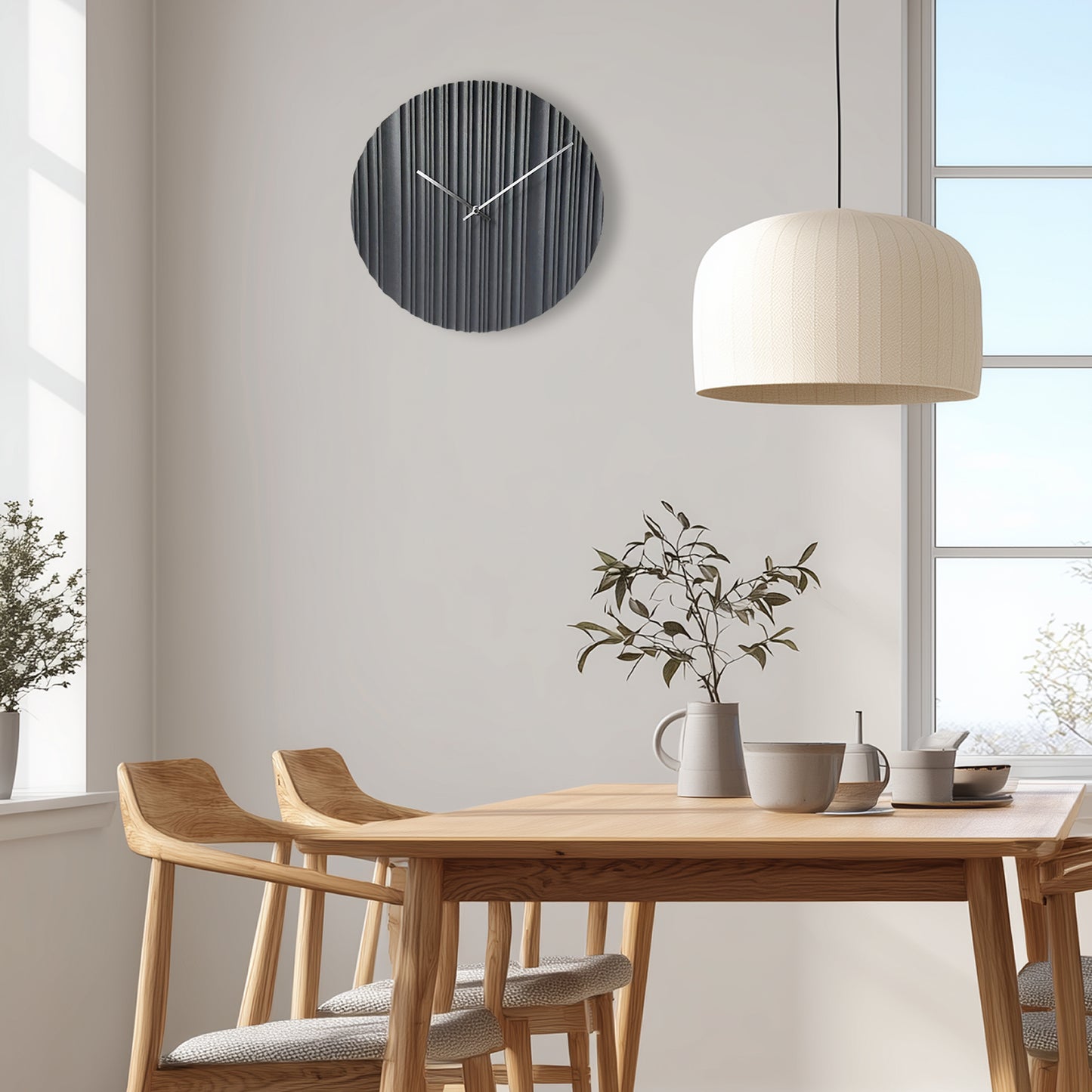 アプリクス　ウォールクロック　リプル ブラック