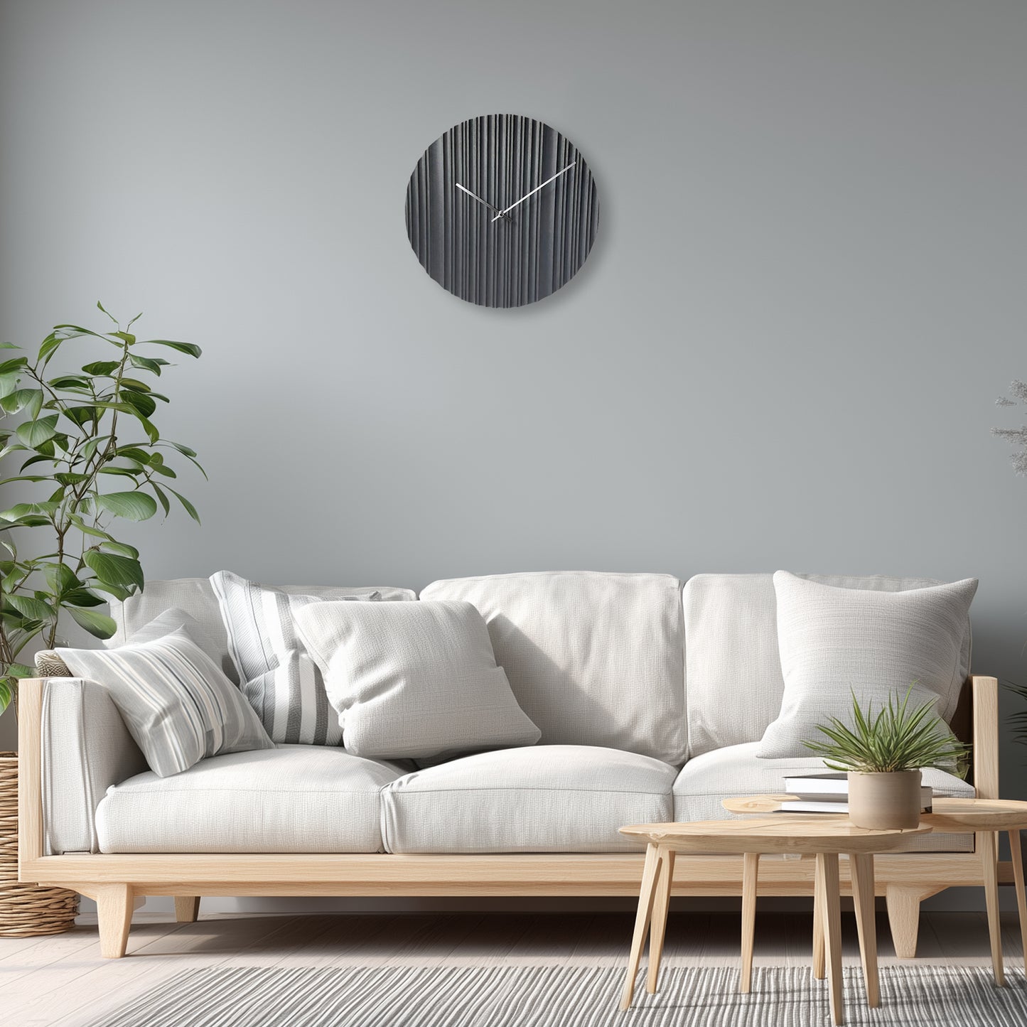 アプリクス　ウォールクロック　リプル ブラック