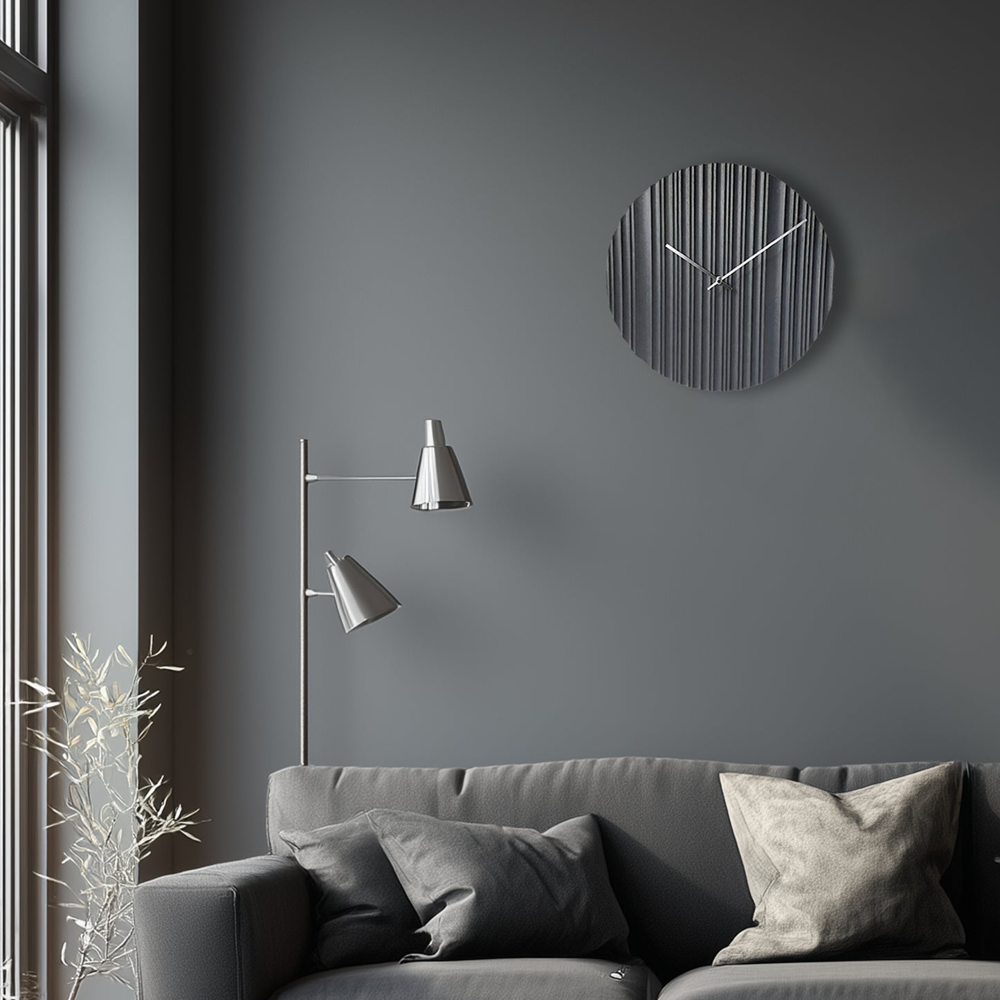 アプリクス　ウォールクロック　リプル ブラック