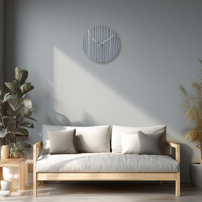 アプリクス　ウォールクロック　リプル グレー