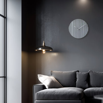 アプリクス　ウォールクロック　リプル グレー