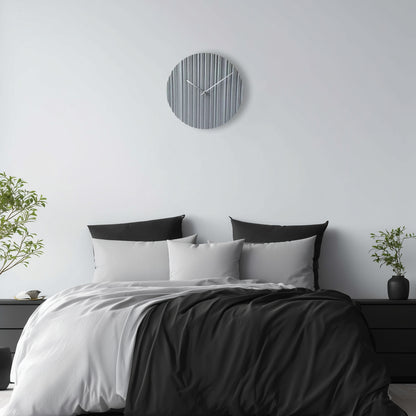 アプリクス　ウォールクロック　リプル グレー