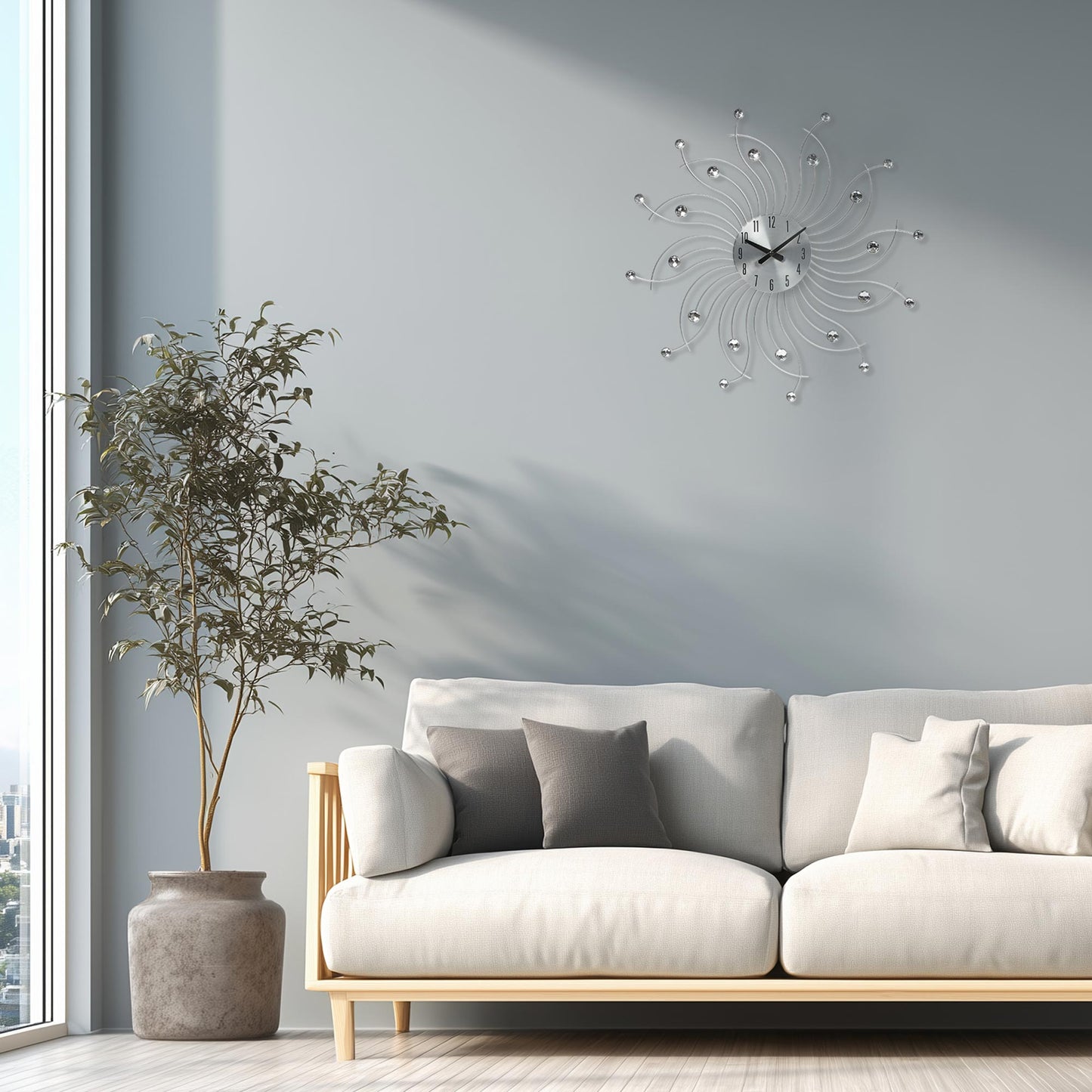 アプリクス　ウォールクロック　クリスタルホイール