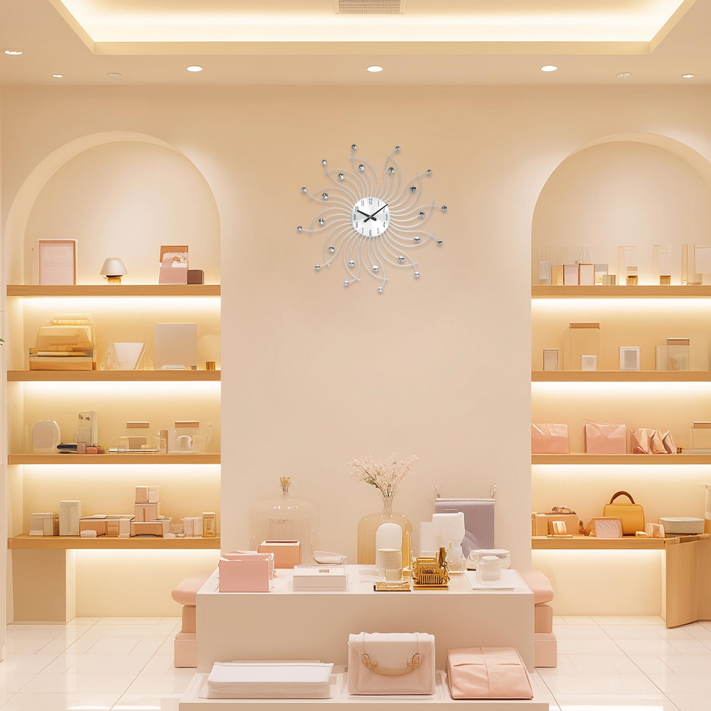 アプリクス　ウォールクロック　クリスタルホイール