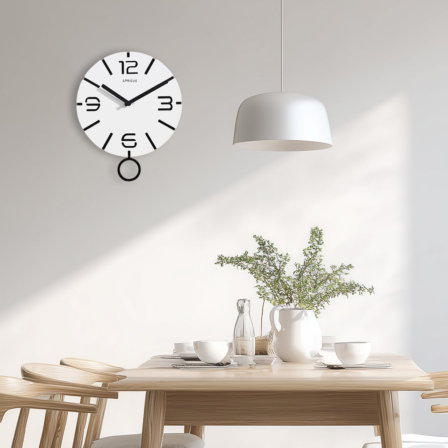 アプリクス　ウォールクロック　クローノ ホワイト