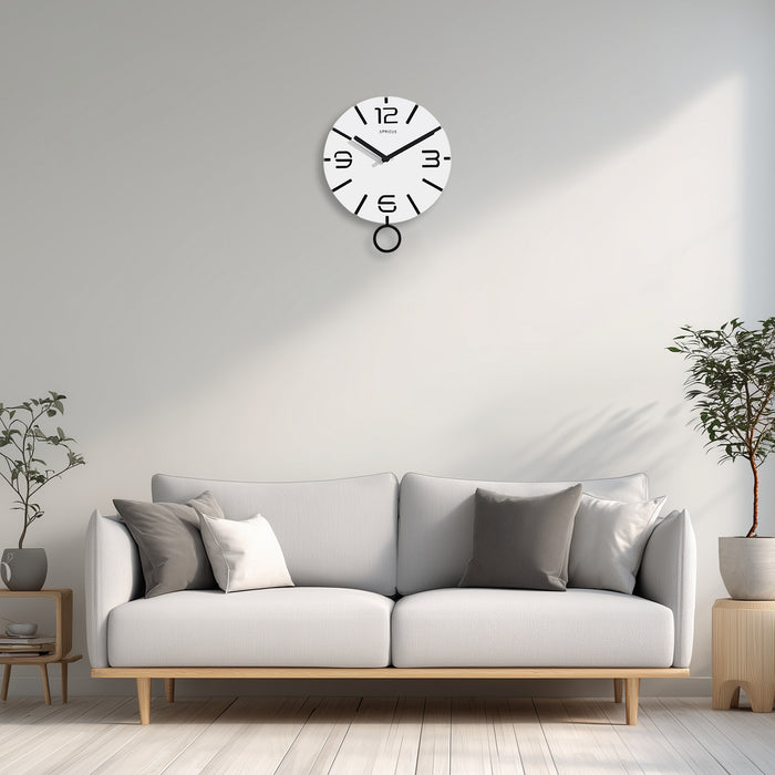 アプリクス　ウォールクロック　クローノ ホワイト