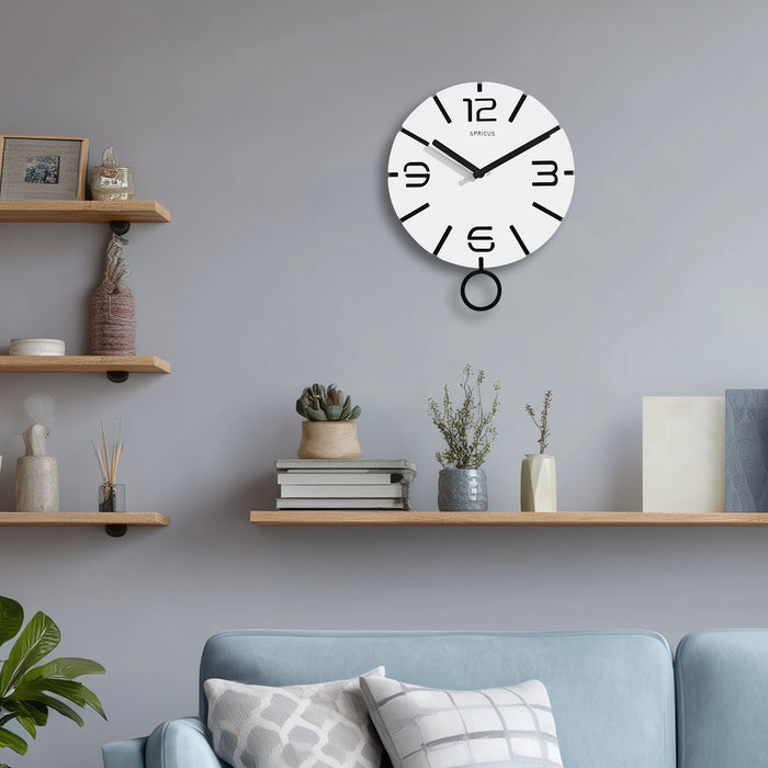 アプリクス　ウォールクロック　クローノ ホワイト
