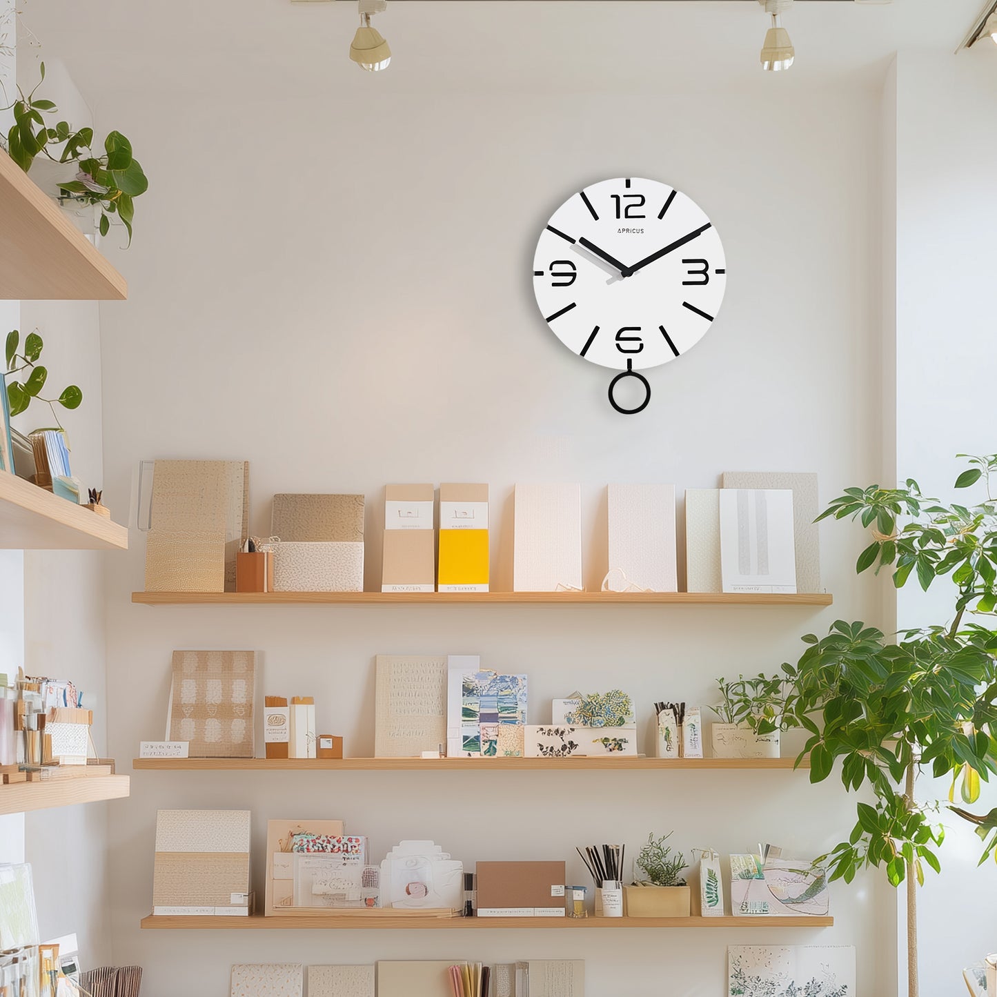 アプリクス　ウォールクロック　クローノ ホワイト