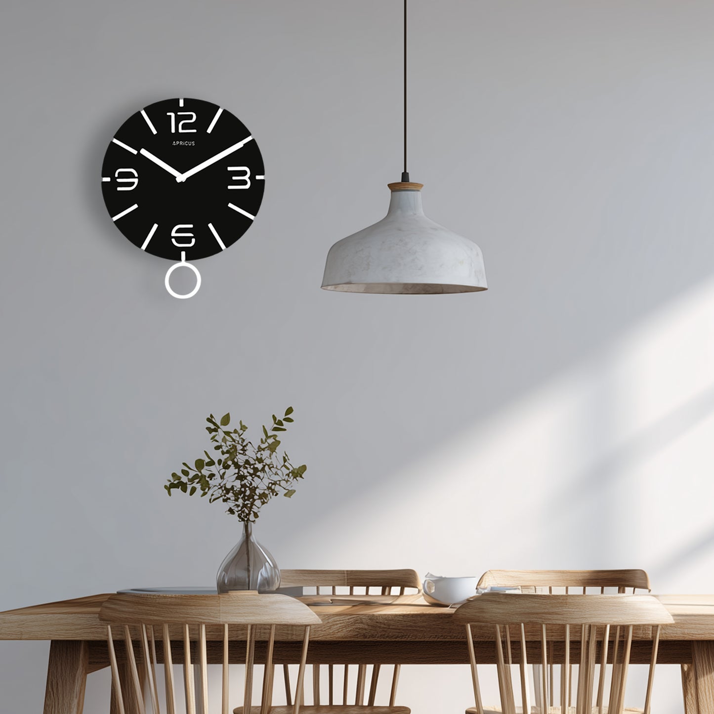 アプリクス　ウォールクロック　クローノ ブラック