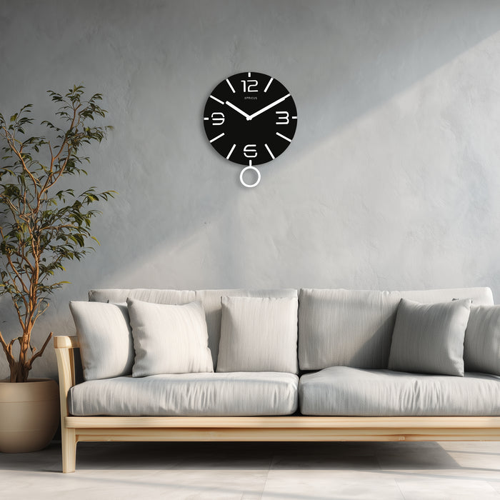 アプリクス　ウォールクロック　クローノ ブラック