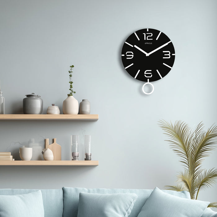 アプリクス　ウォールクロック　クローノ ブラック