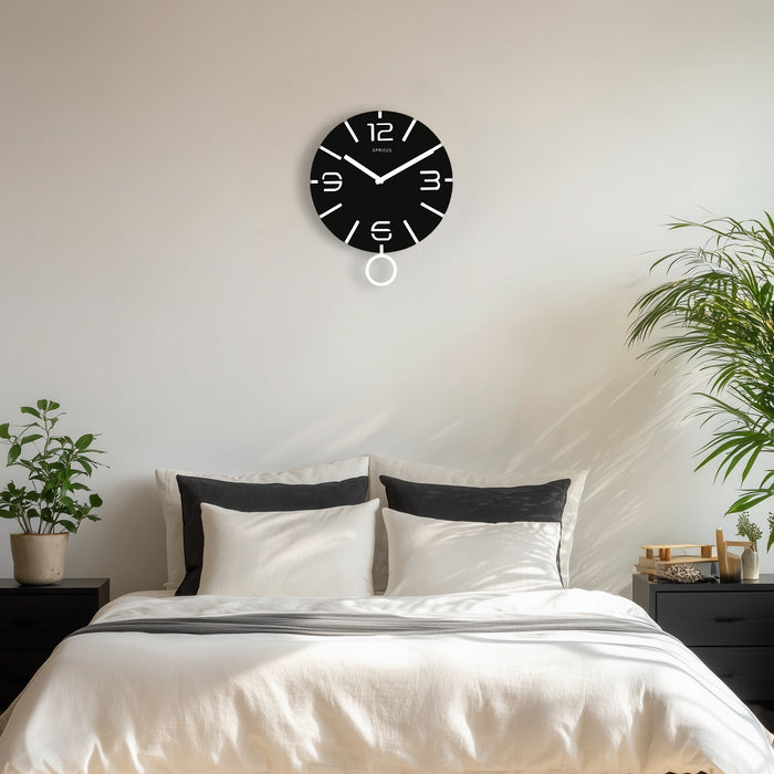 アプリクス　ウォールクロック　クローノ ブラック