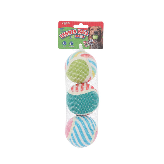 ユーゴー　犬用おもちゃ　テニスボール（3個セット）