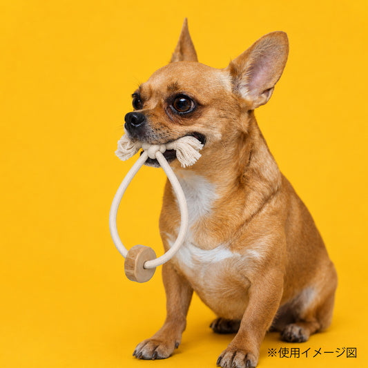 ループ　犬用おもちゃ　カフェウッド　コットンスリング　S