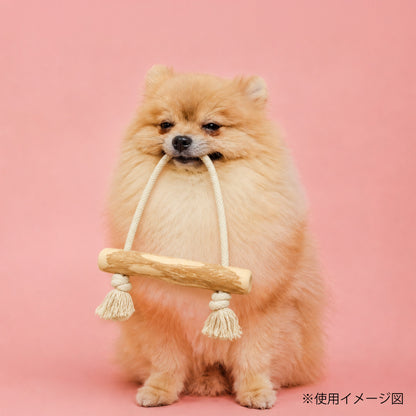 ループ　犬用おもちゃ　カフェウッド　コットンスイング　S