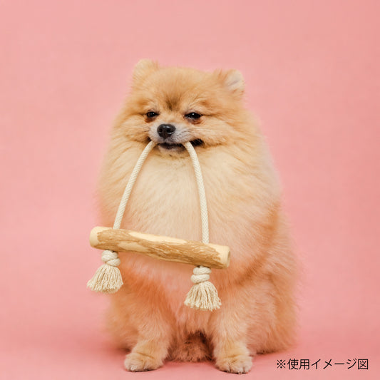 ループ　犬用おもちゃ　カフェウッド　コットンスイング　S