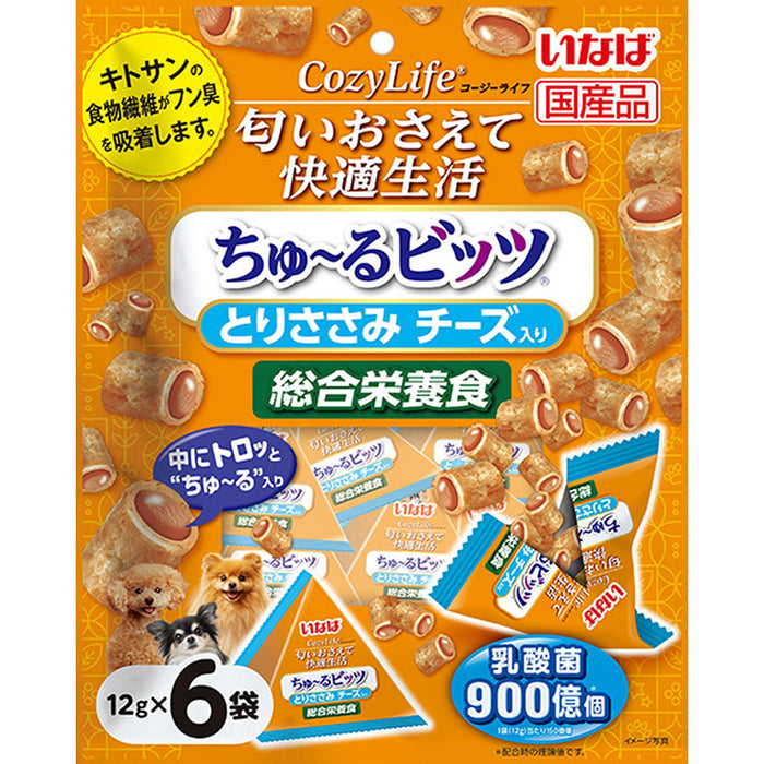 CozyLife ちゅーるビッツ 総合栄養食 とりささみ チーズ入り 12g×6袋