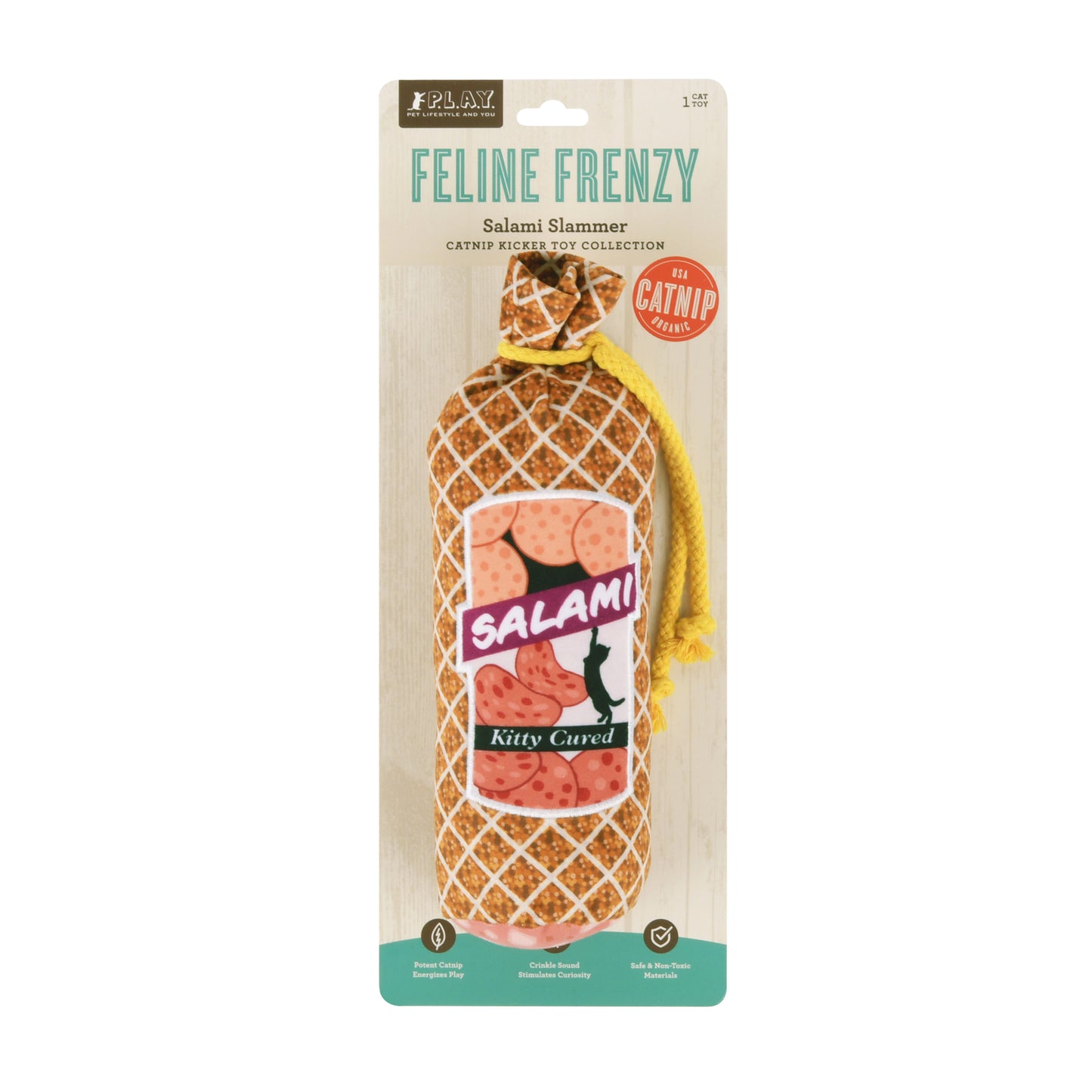 プレイ　猫用おもちゃ フィーラインフレンジー　サラミ