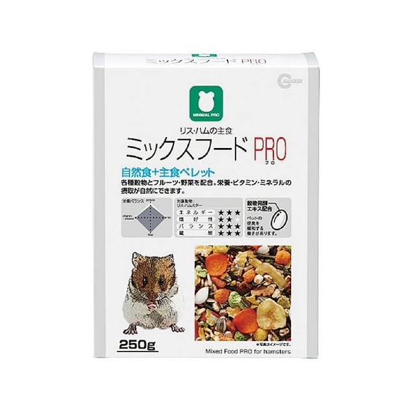 リス・ハムの主食 ミックスフードPRO 250g