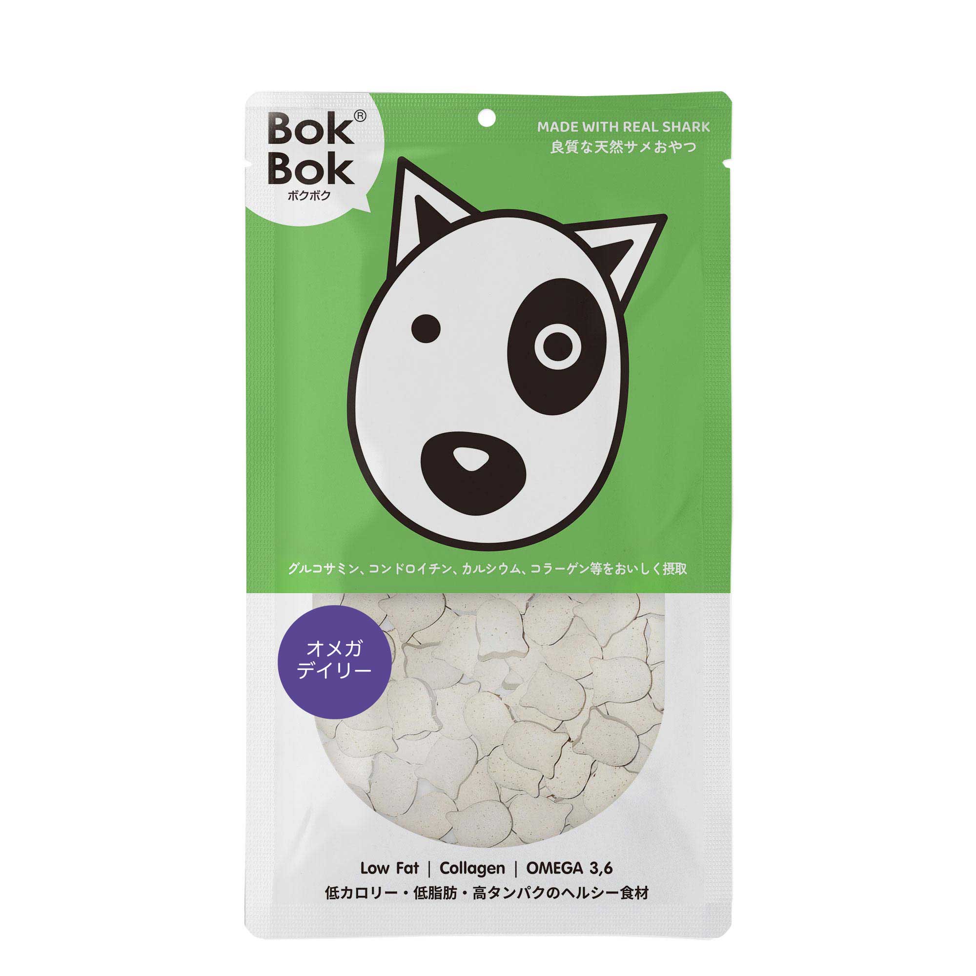 公式サイト】天然サメおやつ「BokBok」（ボクボク）｜オメガデイリー